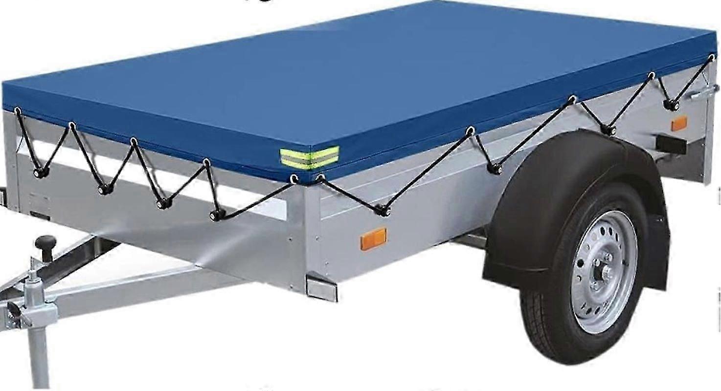 Κάλυμμα τρέιλερ, αδιάβροχο κάλυμμα τρέιλερ με λαστιχένιο σχοινί, επίπεδο κάλυμμα προστασίας 208 x 114 x 13 cm