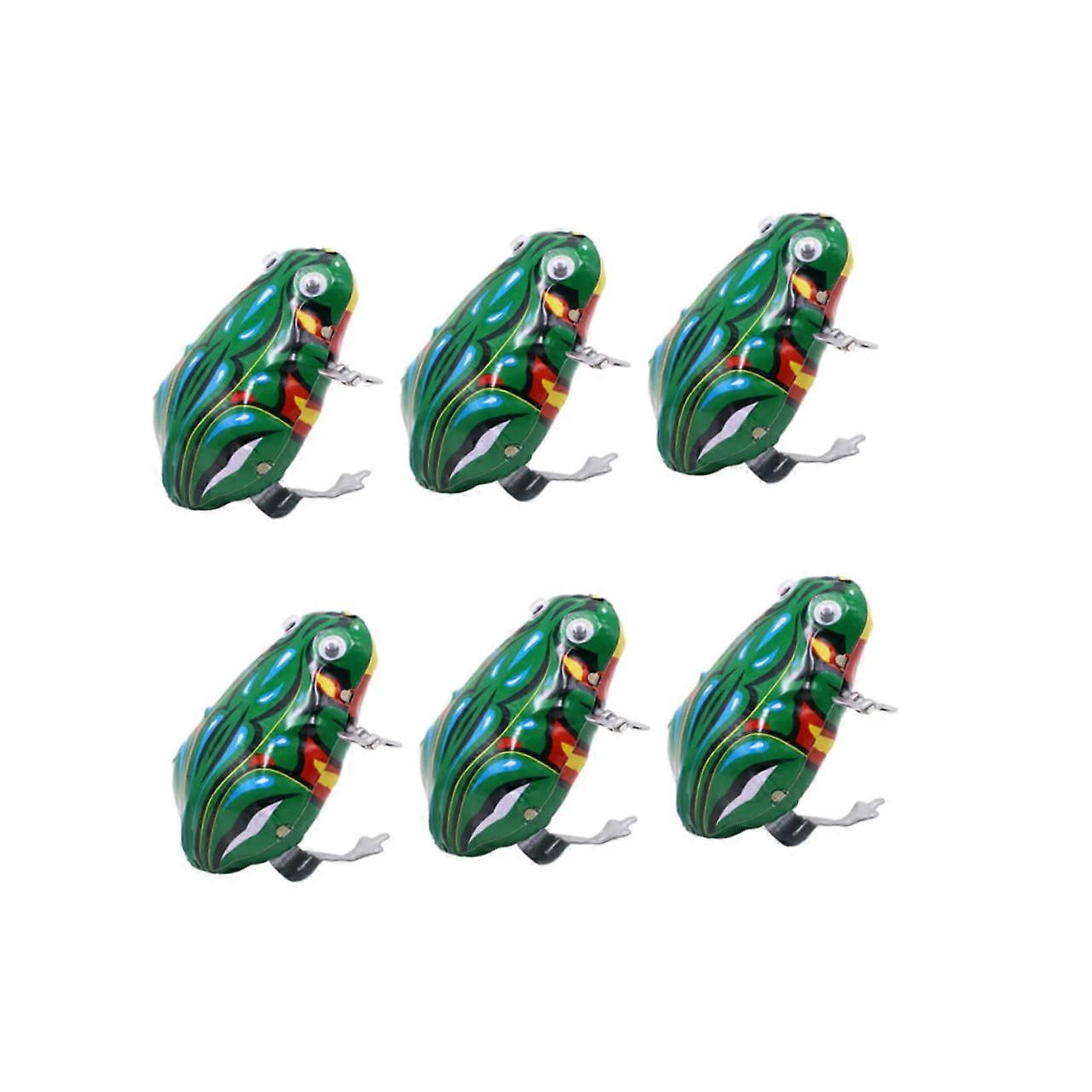 Dorable Jumping Clockwork Frogs 6 Pieces for and ' Birthday Favors Ref: 2584