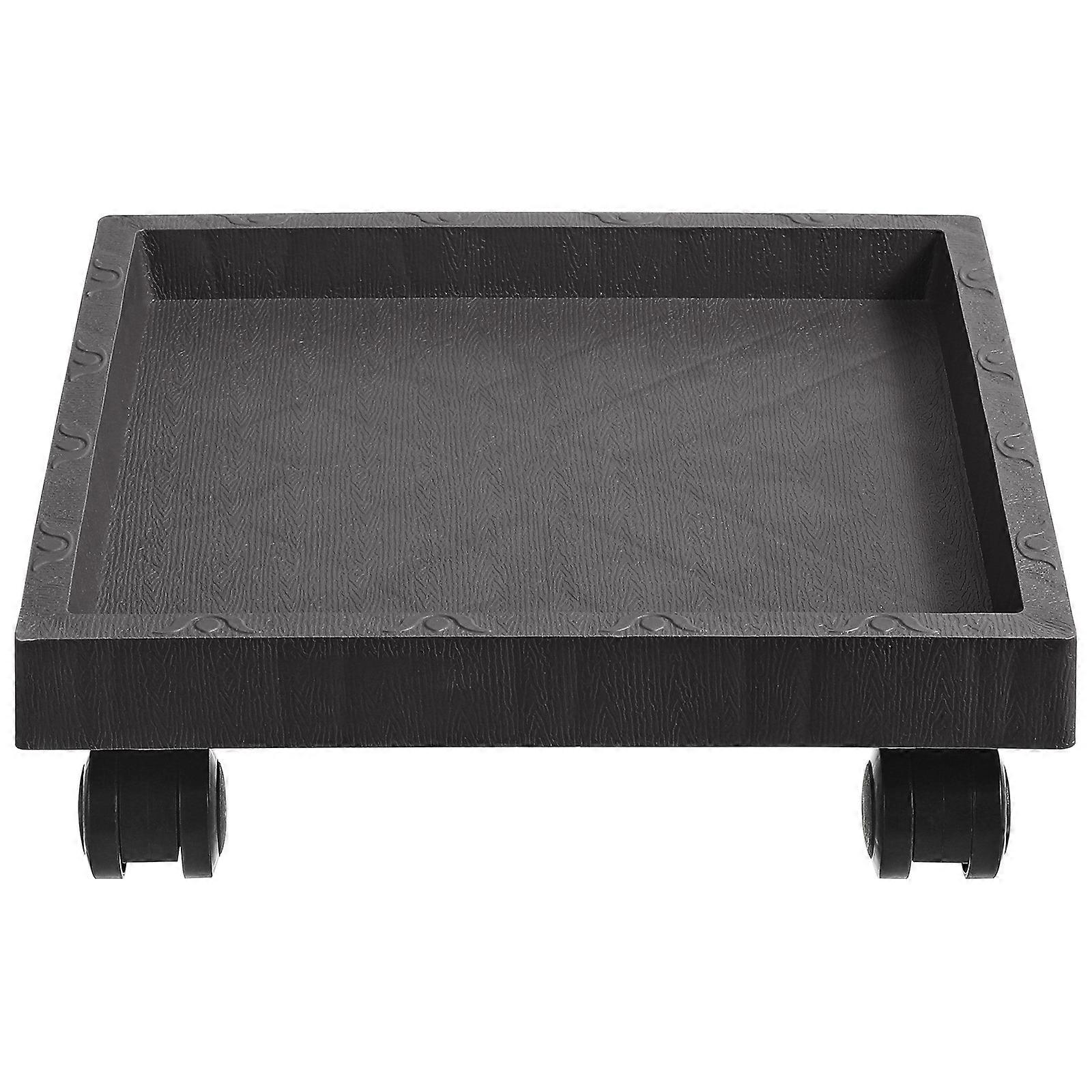 Flowerpot Planter Trolley with Rotating Wheels, Heavy Duty Caster Plant Stand for Easy Movement, Durable Grey Design