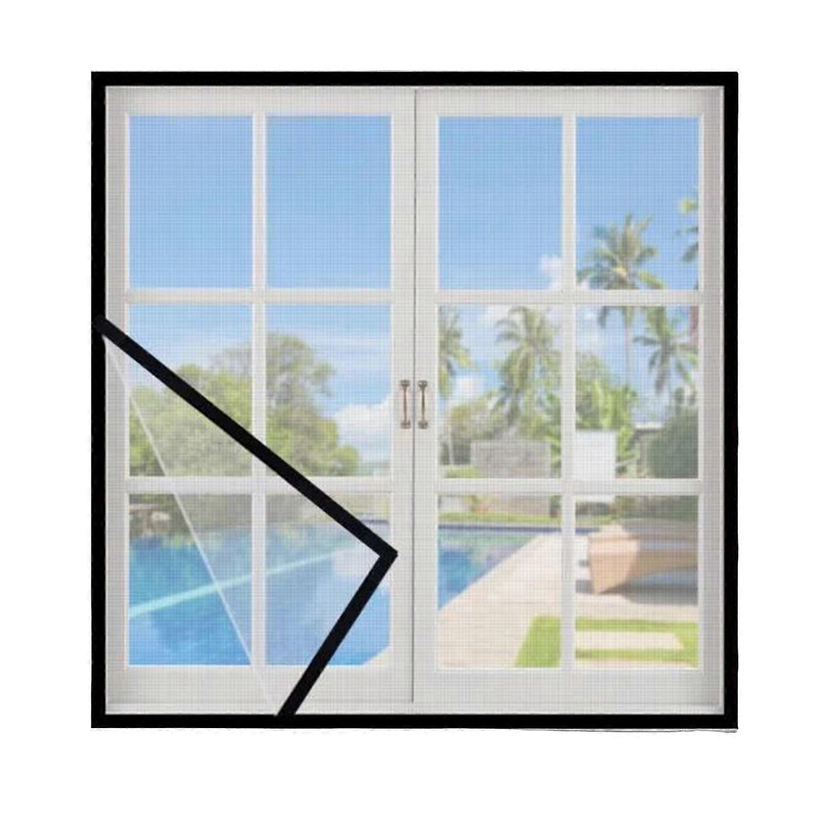 2025 1 Set Window Screen Self-Adhesive Strong Stickiness Anti-mosquito Window Net Fine Mesh Screen Home Supplies
