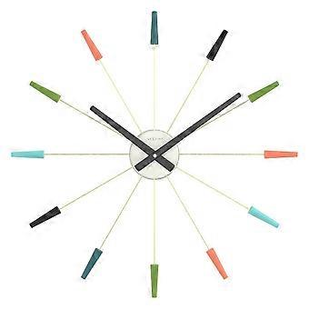 NeXtime - 2610VI - Wall clock - 58cm - multicoloured - Plug Inn