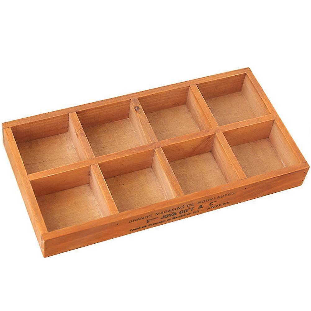 Spice Organizer for Cabinet Seasoning Organizer Box Wood Rectangular Design for Kitchen Users 32.80x16.80x4.00cm 1Set