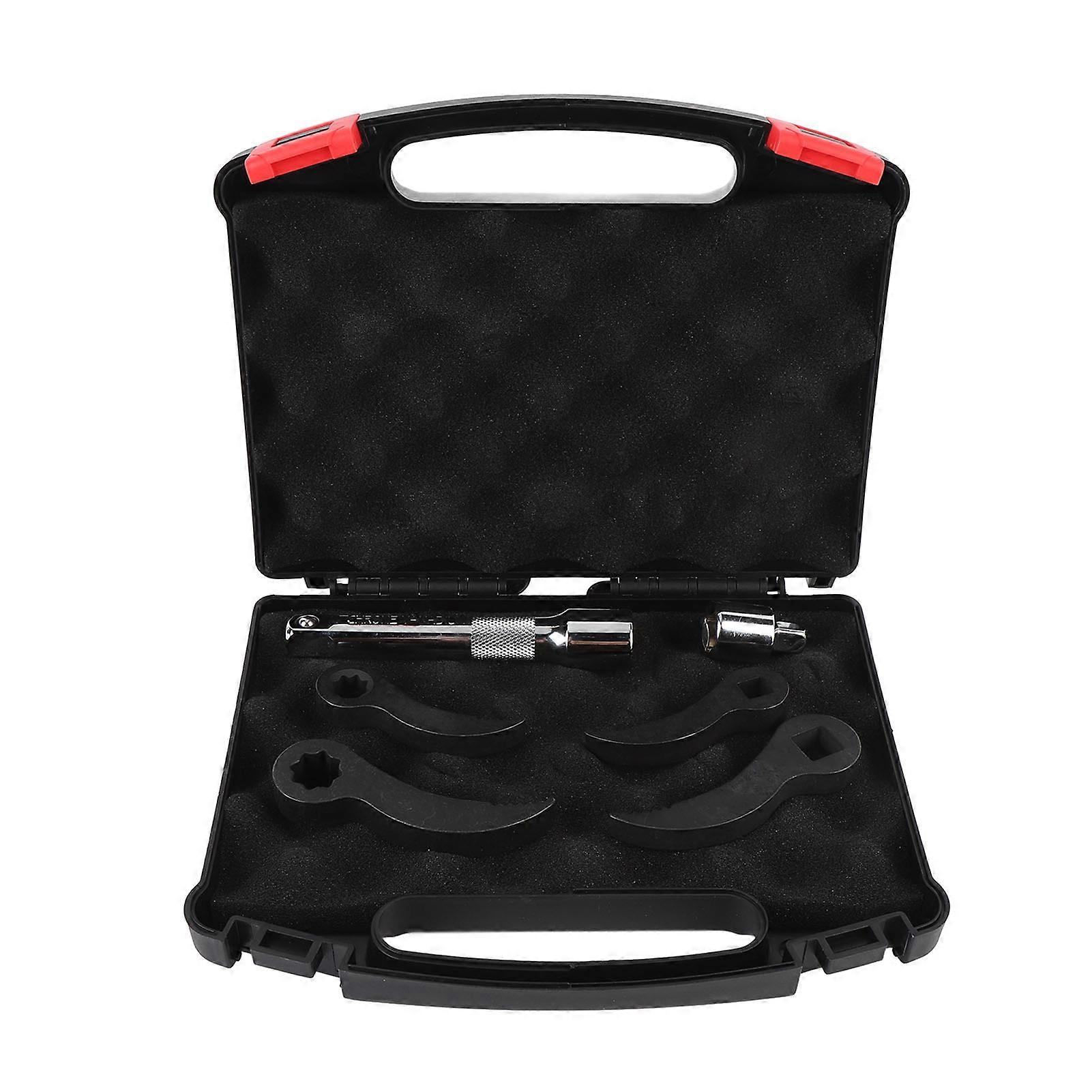 Crowbar Adapter Set, 1/2 in, 3/8 in, Double Square and Square, Adapter Head and Extension Rod with Storage Box