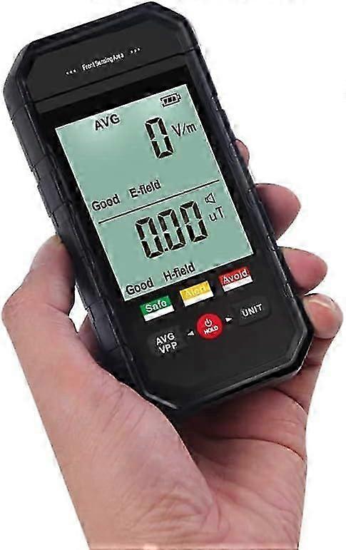 Portable Nuclear Radiation Detector with LCD Display - Geiger Counter for EMF Inspection (3 Color Lamp)