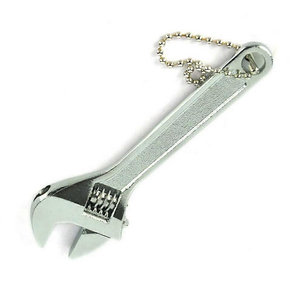 Small Adjustable Wrench Non-Slip Spanner Silver 68mm