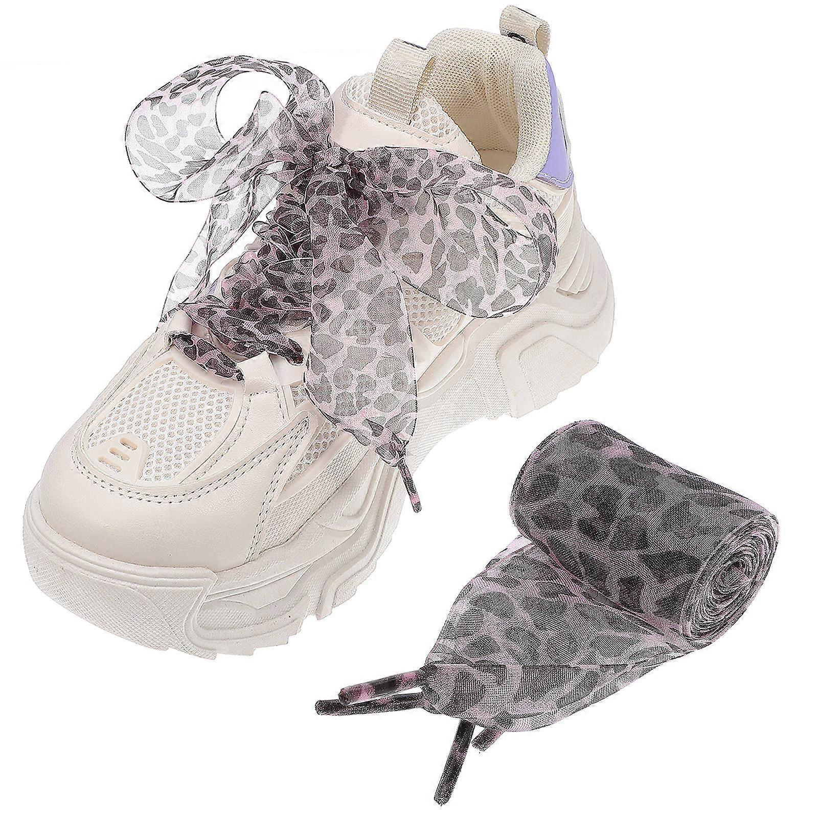 Casual Wear Replacement Shoelaces Polyester Material Secure Fit 2Pcs