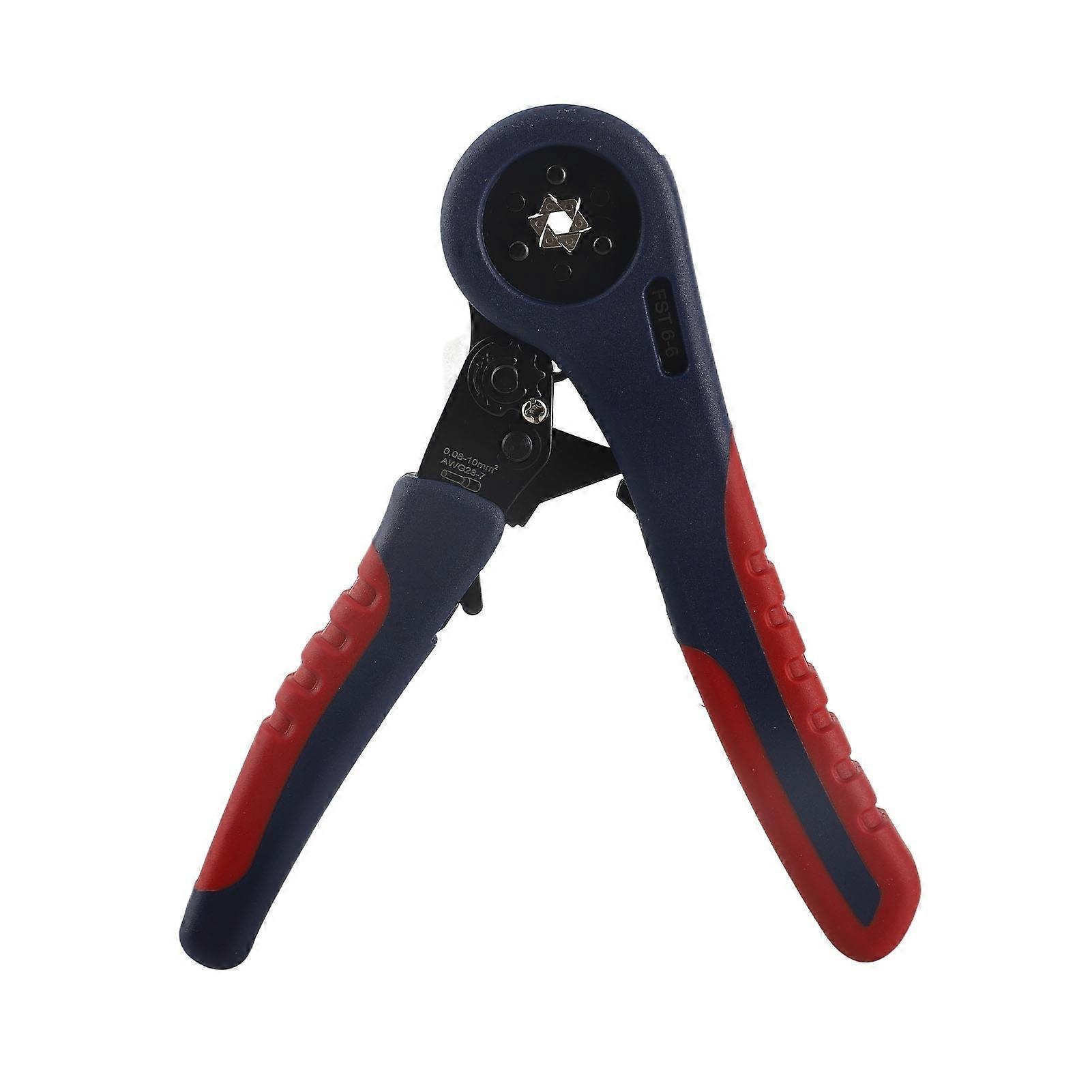 Ferrule Crimping Tool, Ergonomic Self-Adjusting Ratchet Hand Tool for Wire Shrinking