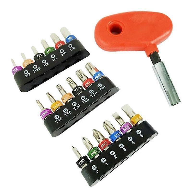 Red Impact Wrench Bit Set 1032 mm, Power Bit Set with Socket Adapter, 1/4 Inch Drive Wheel Protection, ThinWalled Deep Impact Wrench Inserts
