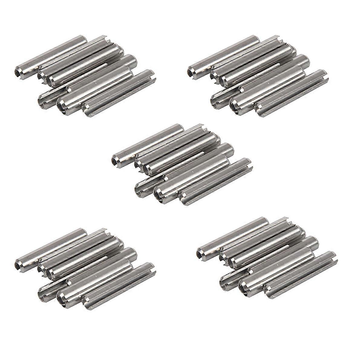 10Pcs M5x30mm 304 Stainless Steel Split Spring Roll Dowel Pins