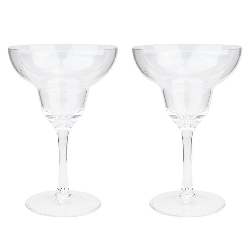 Margarita Cup Reusable Cocktail Cups for Drinking Use 2Pcs Transparent Design