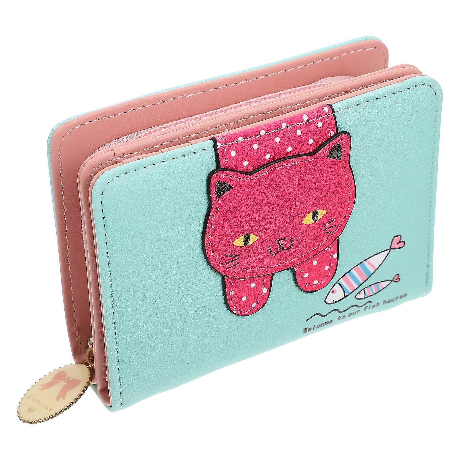 Change Purse For Coins Compact Rectangular Pu 1Pcs