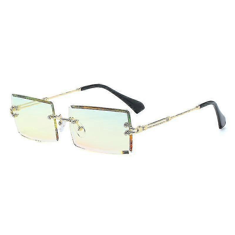 Stylish Rimless Rectangle Sunglasses for Men