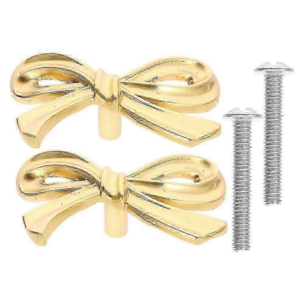 2pcs Bowknot Design Knob Pull Handle for Drawer and Cupboard