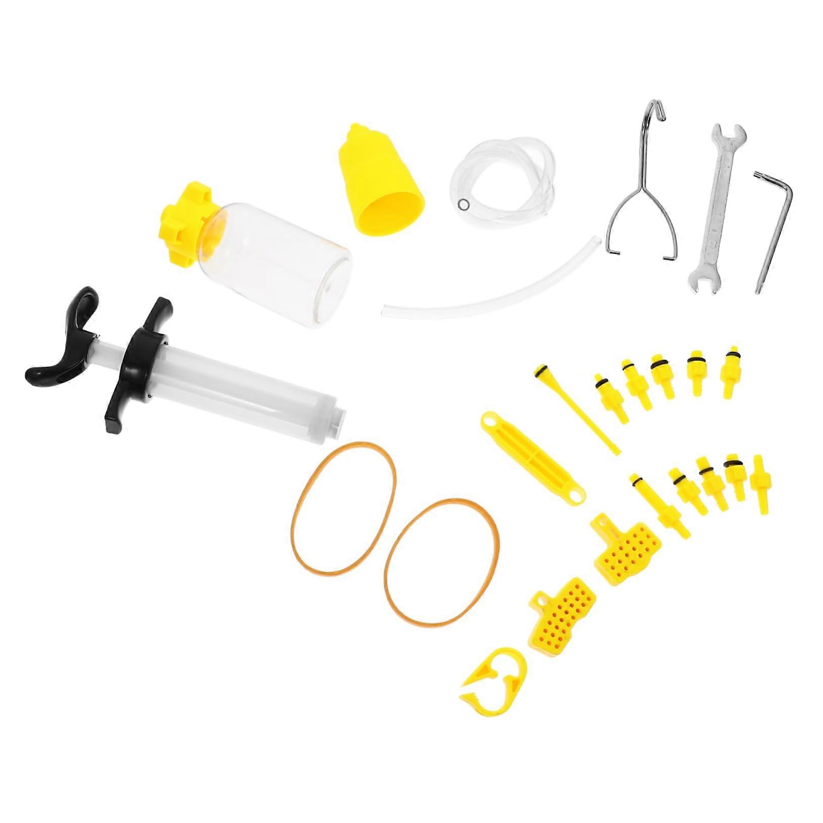 1Satz Bike Brake Bleeding Kit for Mineral Oil Brake Systems, High-Quality Tools Compatible with Improved Models