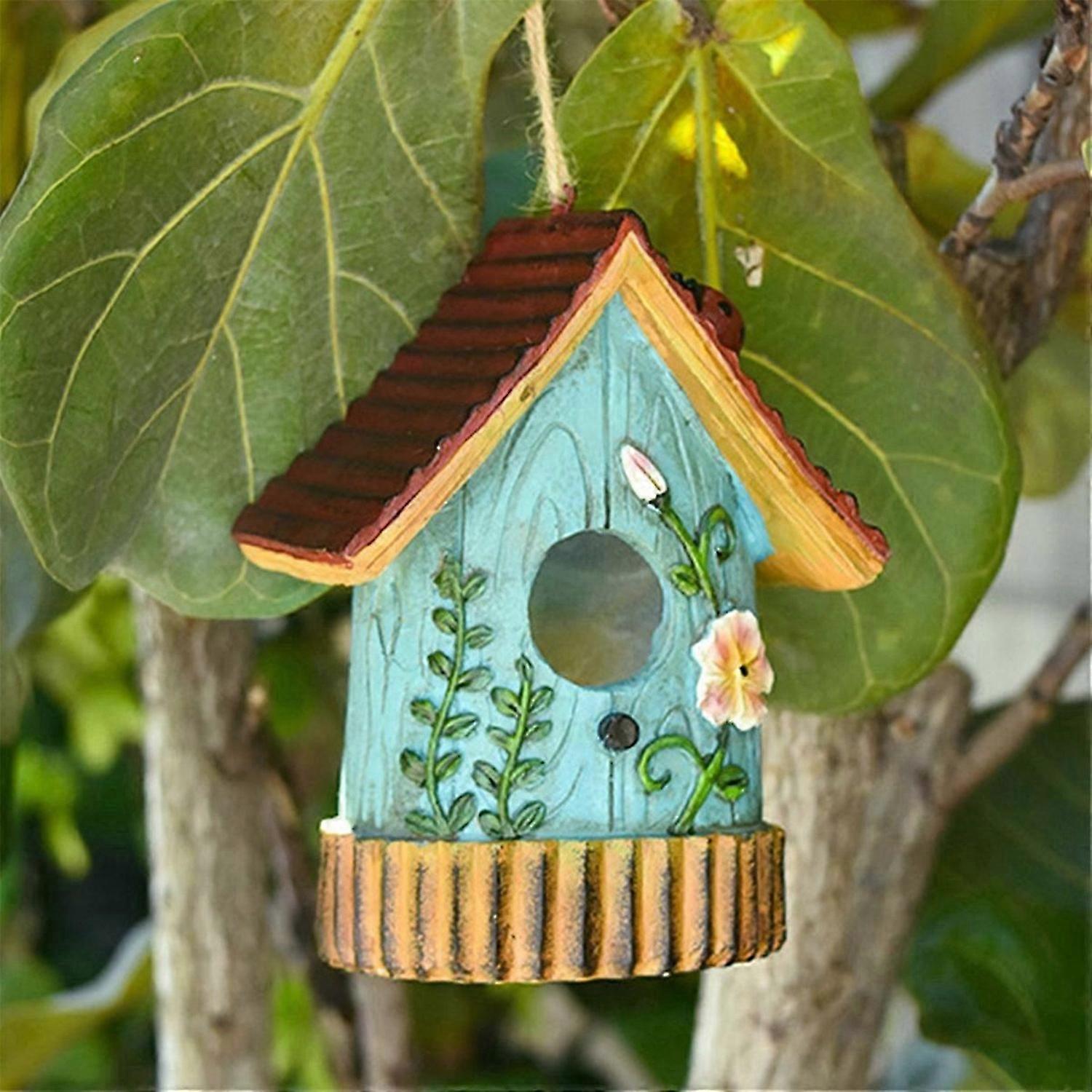 Hanging Birdhouse Bird House Garden Decoration Hummingbird Nest Suitable for Tree Hanging Courtyard