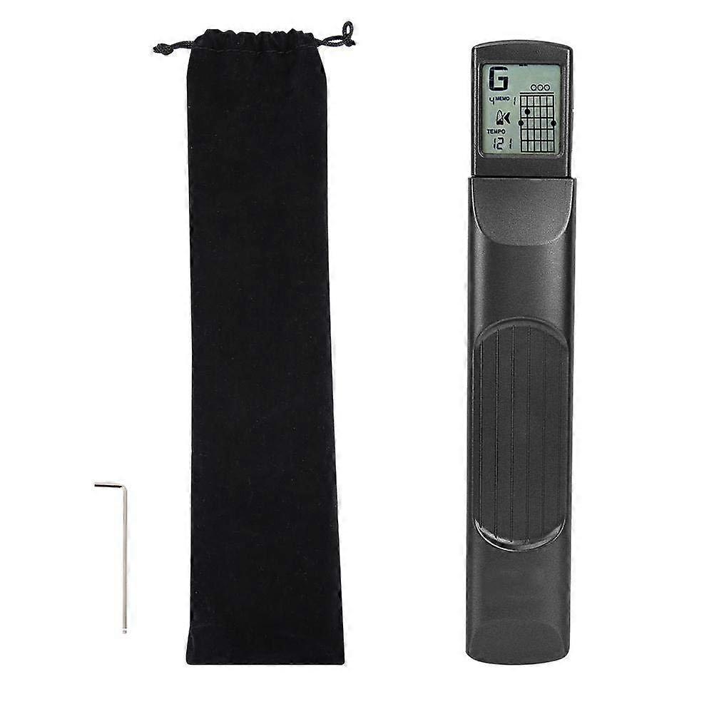 Shanbor Pocket Guitar Chord Trainer Mini 6 Fret Guitar Practice Tool Chord Trainer with Rotating Map Screen