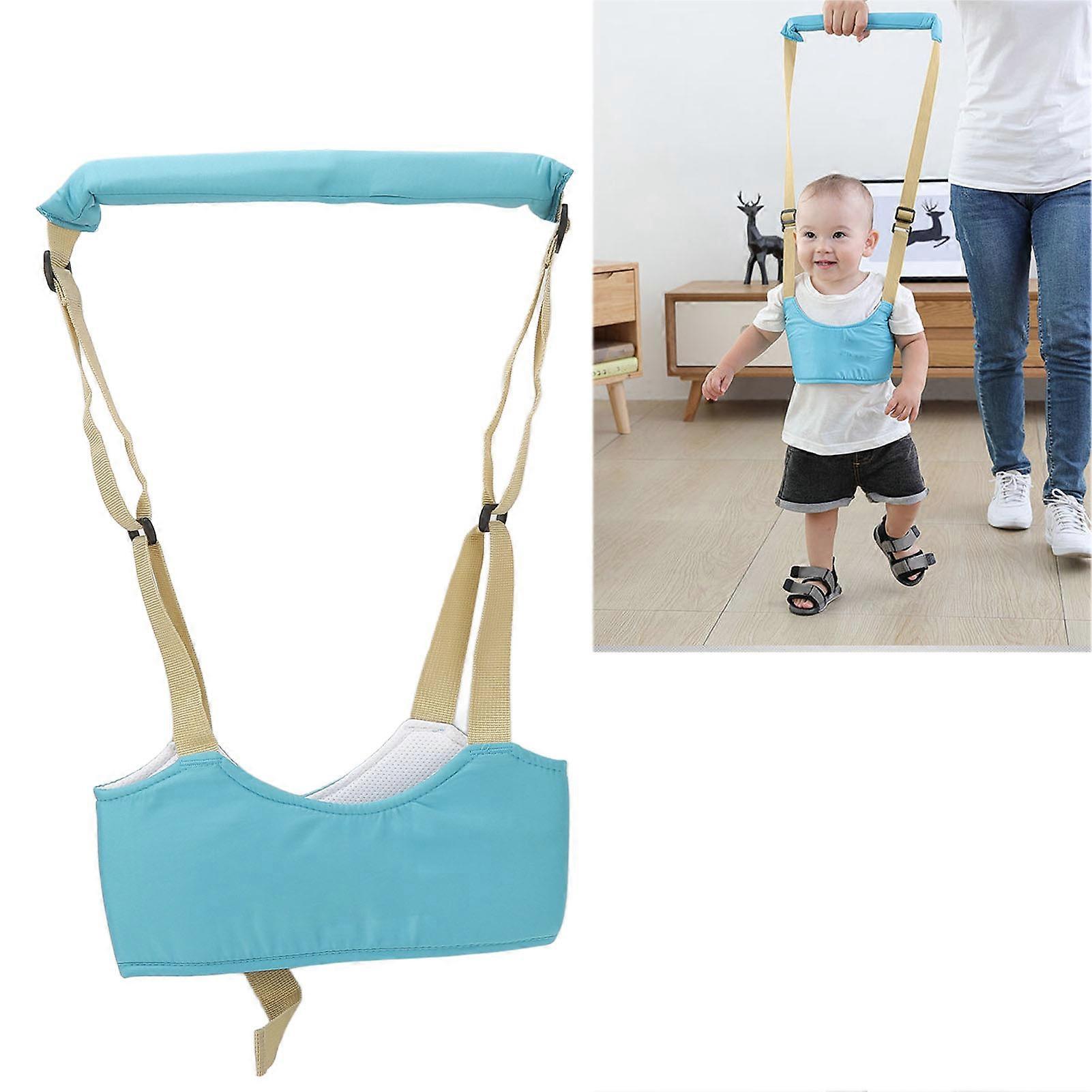 Baby Walking Harness Handheld Adjustable Prevent Lost Absorbent Soft Breathable Toddler Infant Walking Harness Sky Blue 