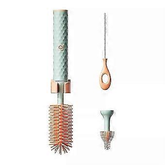 Brosse de nettoyage pour biberon, modèle 2025, ensemble de brosses électriques en silicone pour biberon bébé