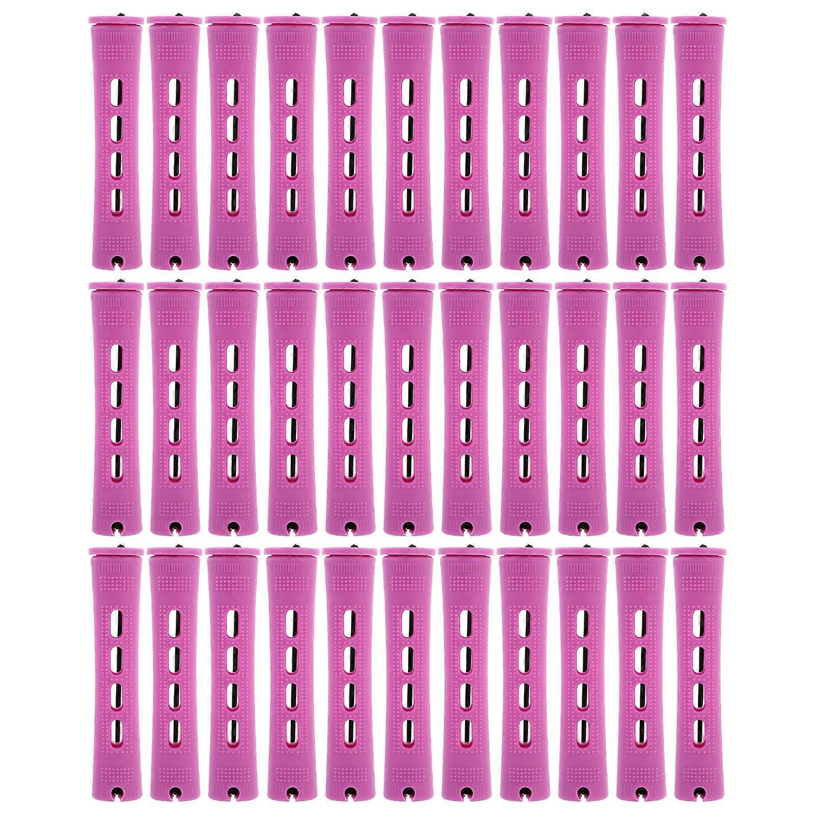 30Pcs Hair Rollers Plastic Hair Curlers Wave Hair Curlers Rollers with Caps