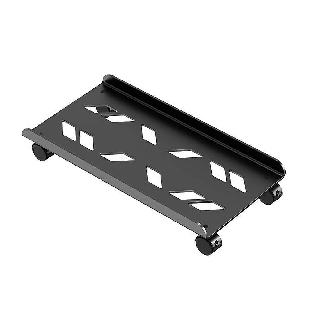 Movable Cpu Stand Computer Tower Holder Heat Dissipation Mobile Support 40X20X7CM Metal 1Pack
