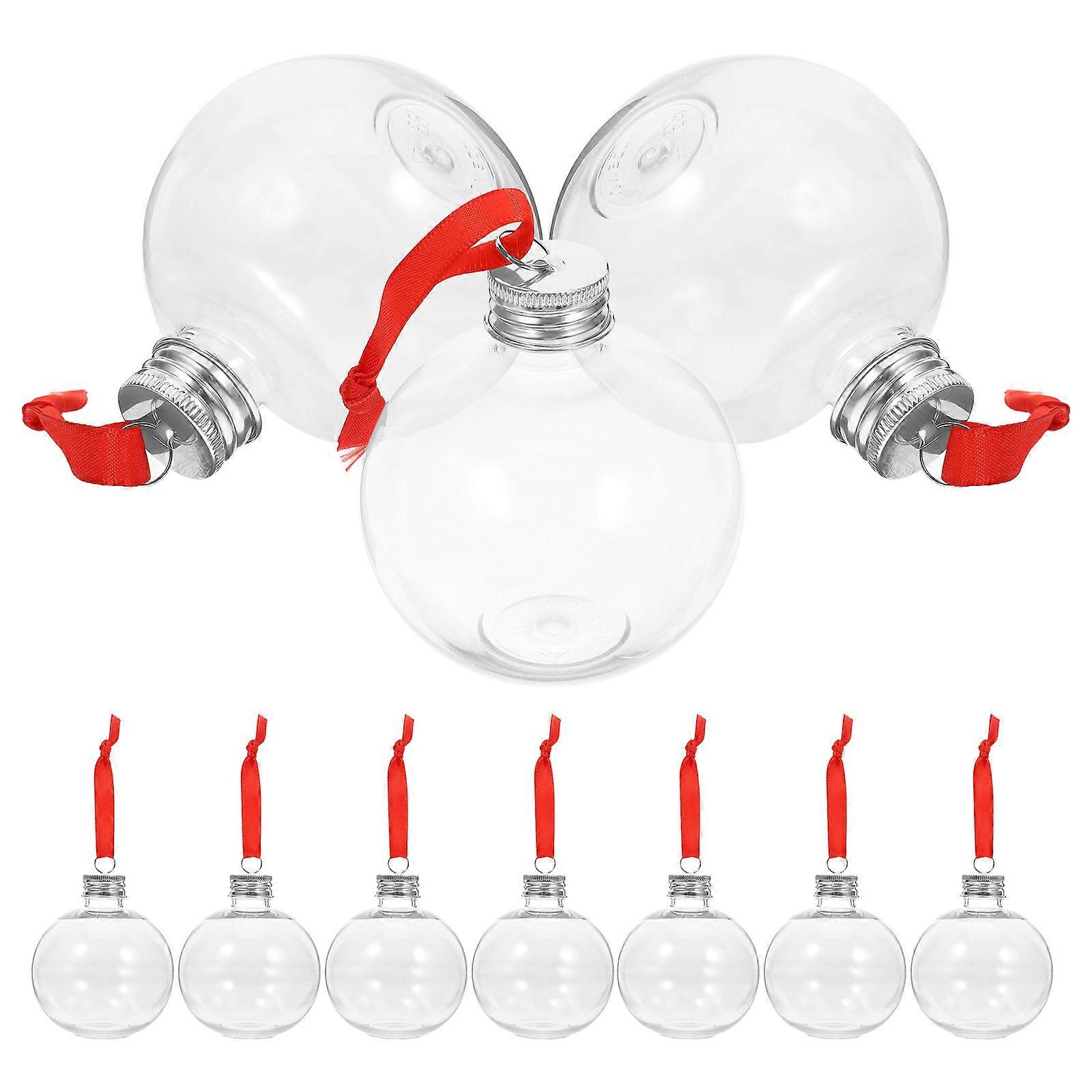 Hanging Pendants Festive Occasions Silver 8.00X6.80X6.80cm Beverage Ornaments Bulb Shaped Bottle 10Pcs