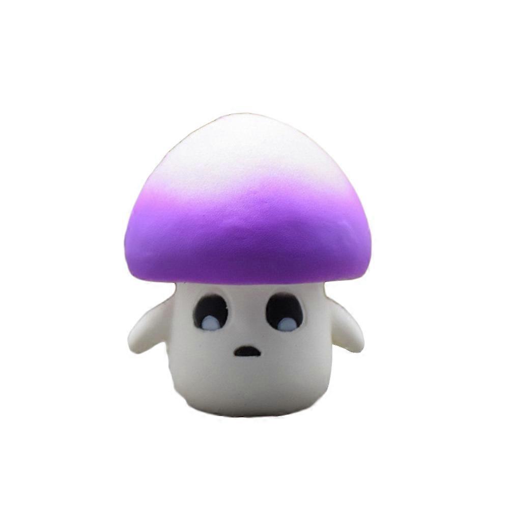 Slow Rising PU Mushroom For Stress Relief Hand Toy Interior Decorations 7.50X7.50X9.00CM 1Set