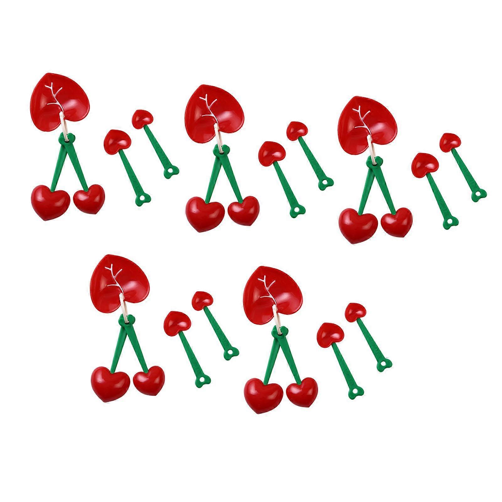 5 Sets Measuring Spoons Tools Egg Separator for Tea Dry and Liquid Seasoning