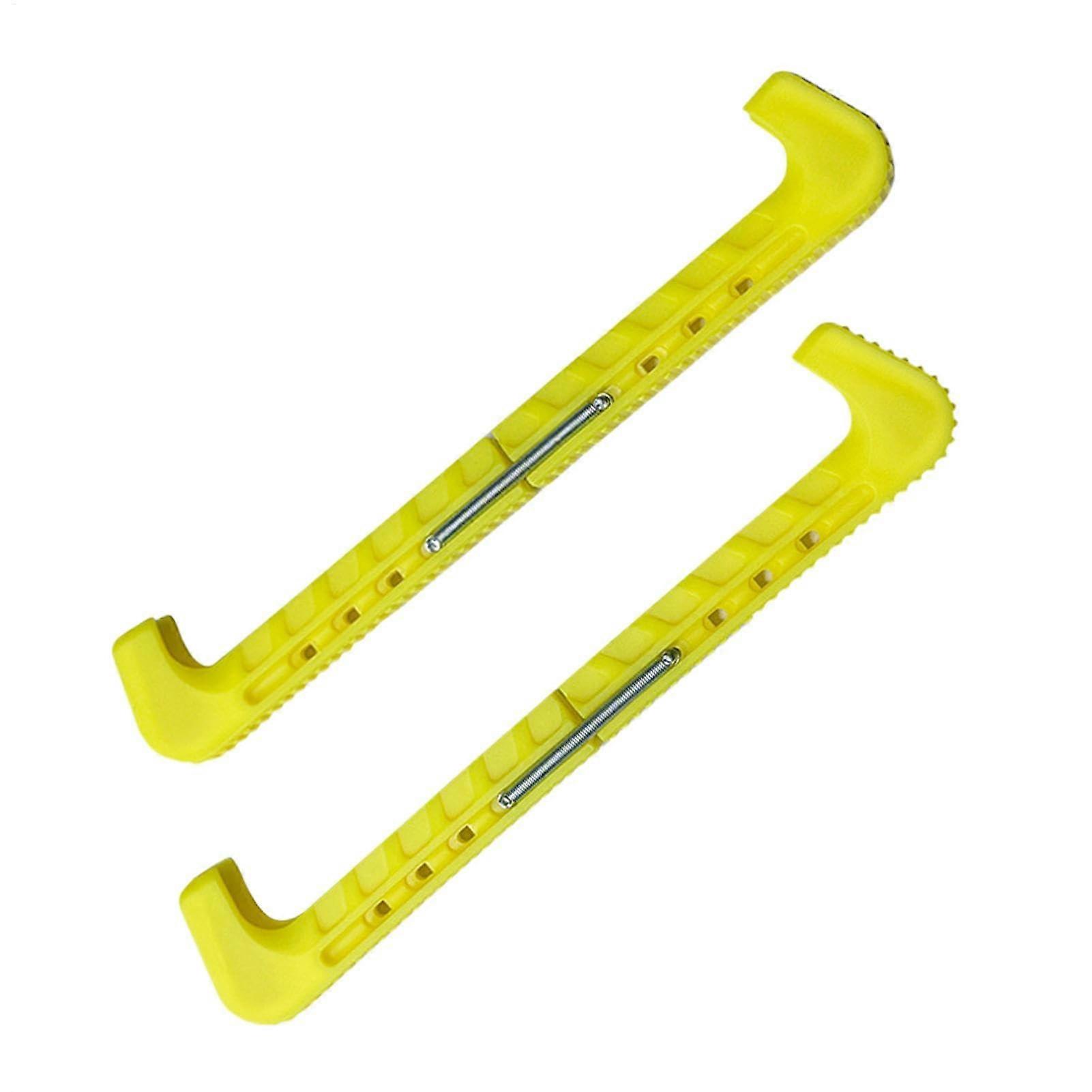 Φιγούρα Skate Guards, Hockey Skate Guards Ρυθμιζόμενα προστατευτικά καλύμματα Κίτρινο