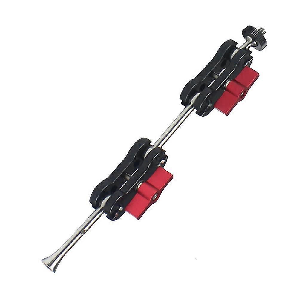 Articulated Arm Mount Double Ballhead 1/4 Inch Screw for DSLR Camera Light Tripod Live Hot Shoe Mount Type D