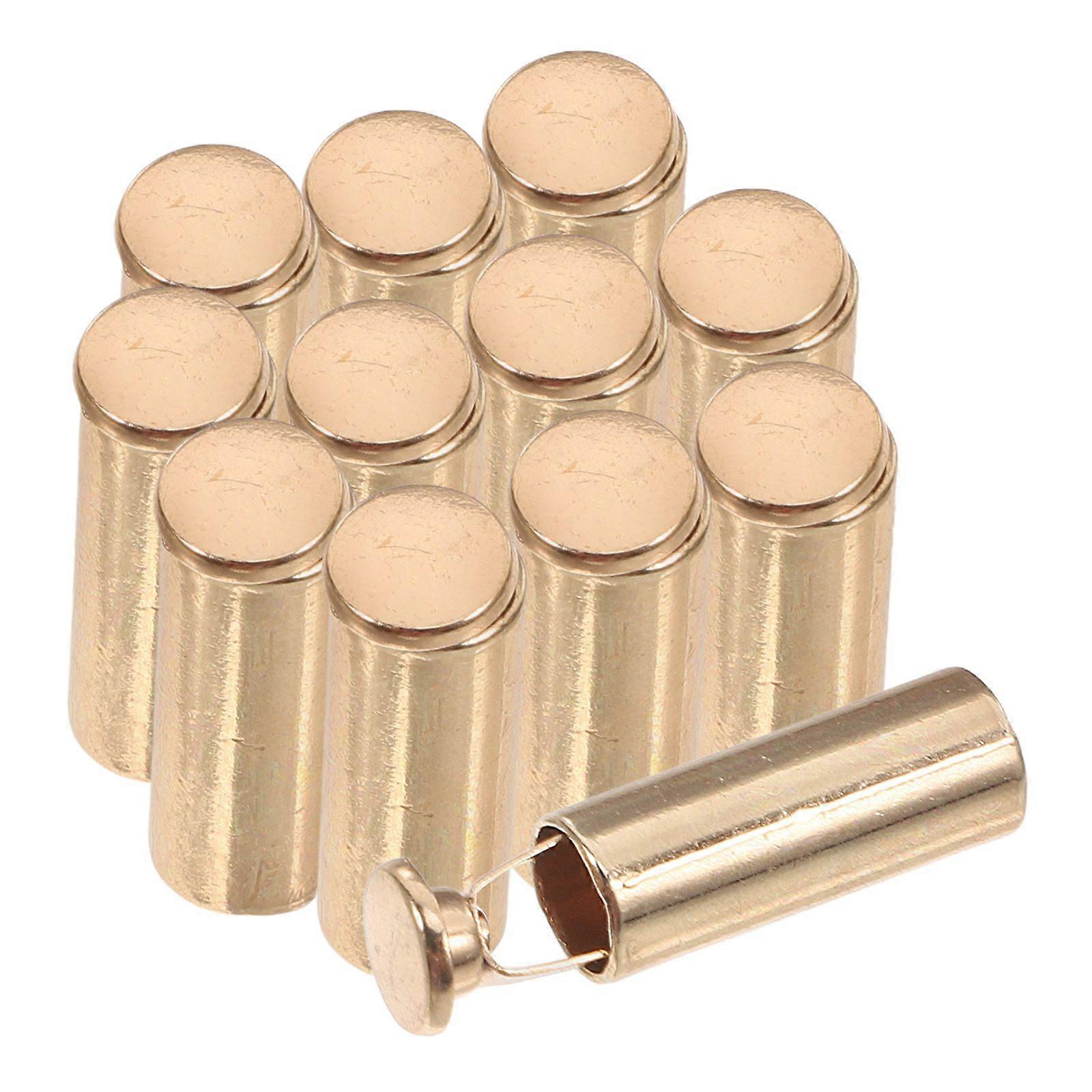 12pcs Metal Cord End Caps For Hoodies Pants And Drawstrings Zinc Alloy Shoelace Tips Metal Aglets Cord Locks Fasteners