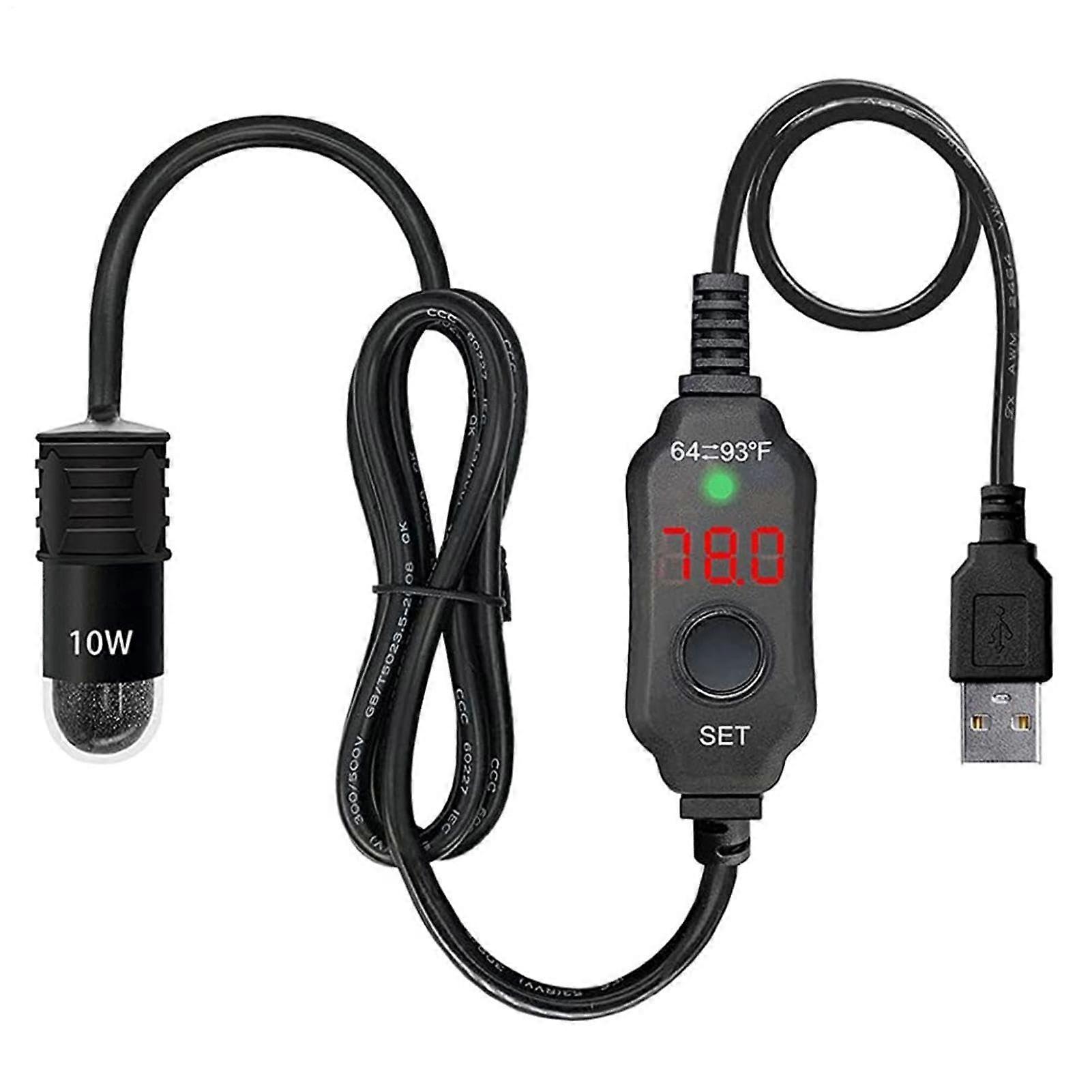 Aquarium Heater 100W Submersible Adjustable with Digital Display and Thermostat for Freshwater and Saltwater Aquariums