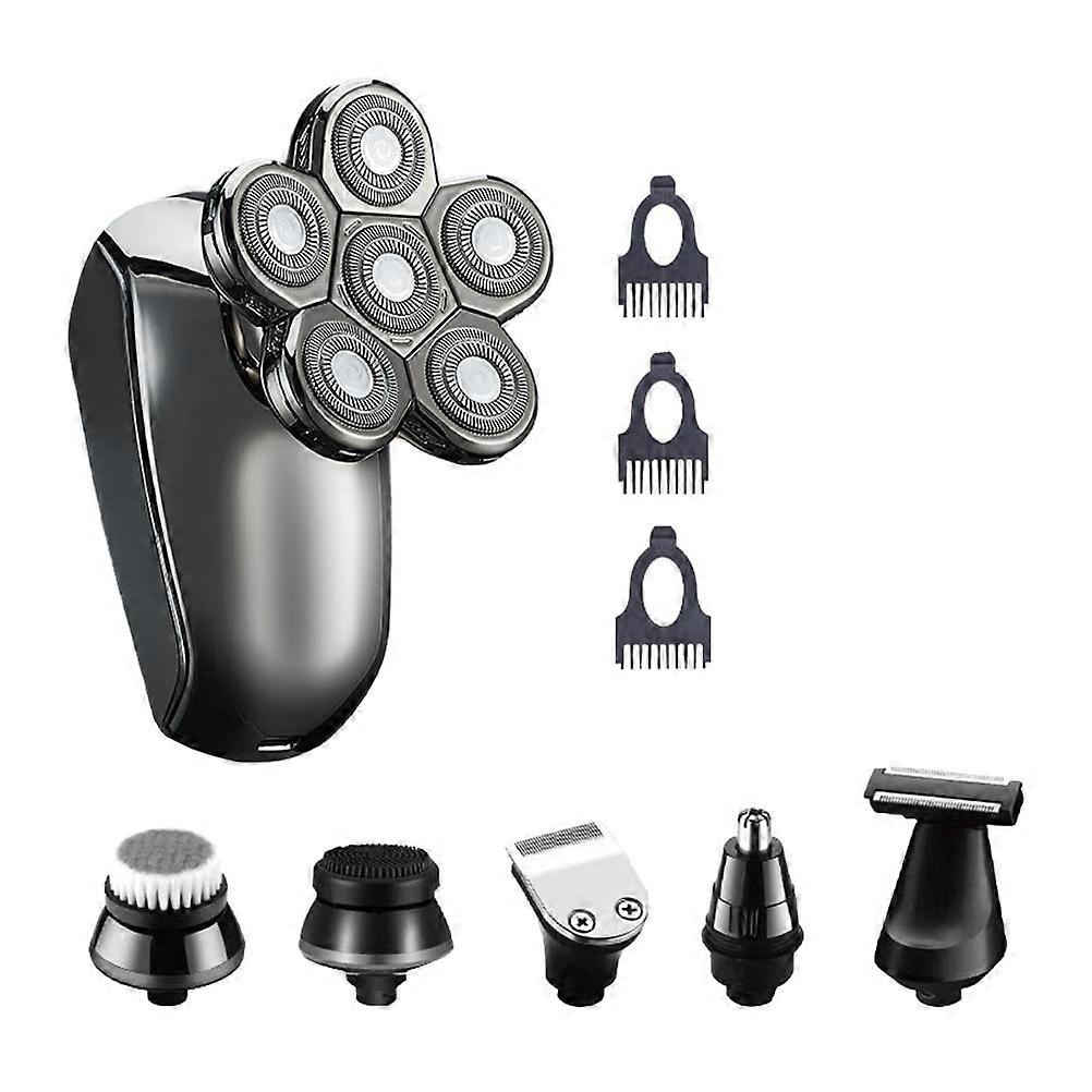 Wet Shave Kit 6 In 1 For Men Bathroom Use Waterproof USB Charge 1 5 Hours Charging 90 Minutes Usage 1Set