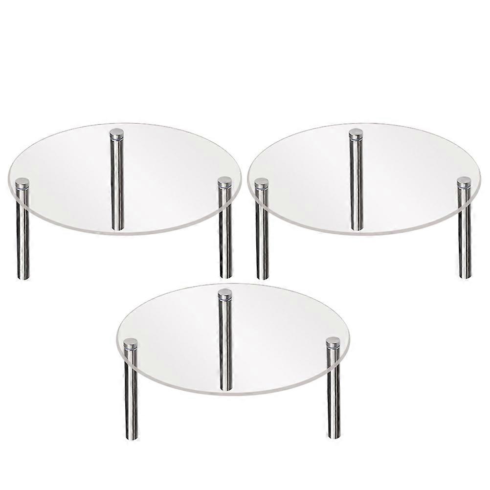 3Pcs Acrylic Display Stand Cupcake Riser Dessert Display Stand Figure Collection Display Rack