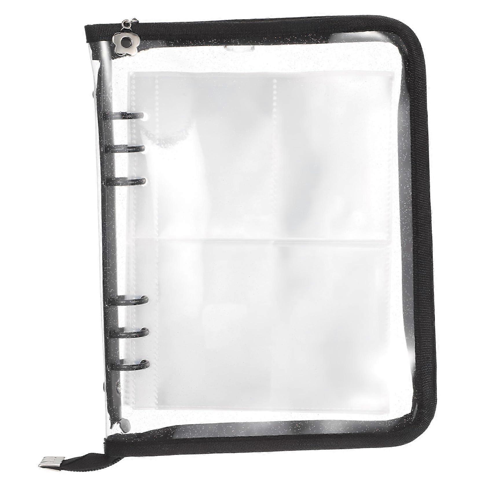 Manual Set Organiser Folder - Reusable PVC Transparent Sticker Album for Kpop Cards, Stickers, and Jewellery Travel Storage