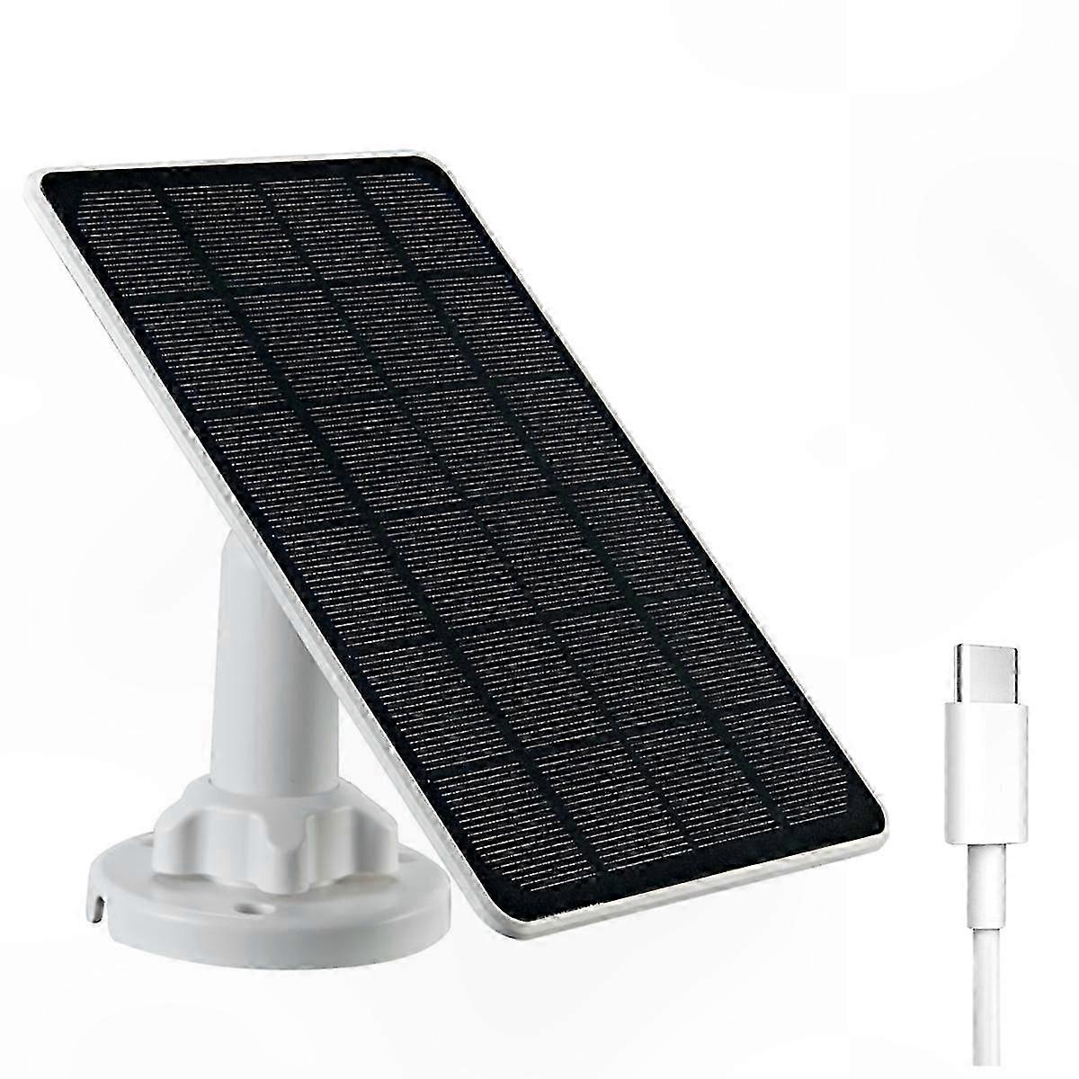 Solar Panel for Outdoor Camera, 3W IP65 Waterproof with 3M Cable for Security Devices Charging Solution