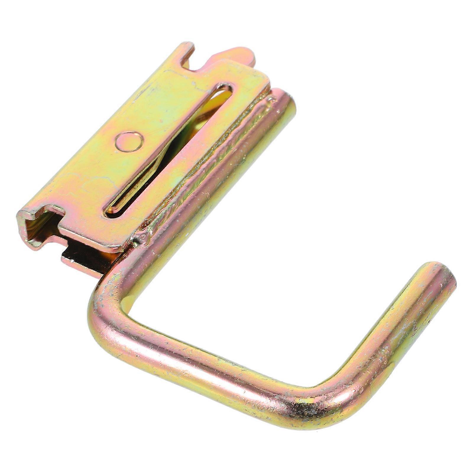 Heavy Duty Iron Garage Hook for Secure Trailer Storage – E Track Accessory with Protective Design for Easy Attachment