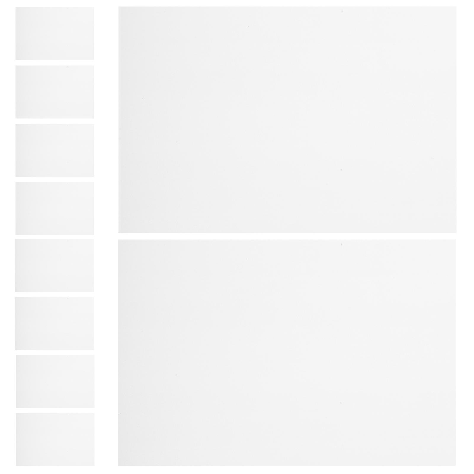 Portable Heat Shrink Sheets for DIY Crafts Creative Art Projects with PVC Material White 10pcs