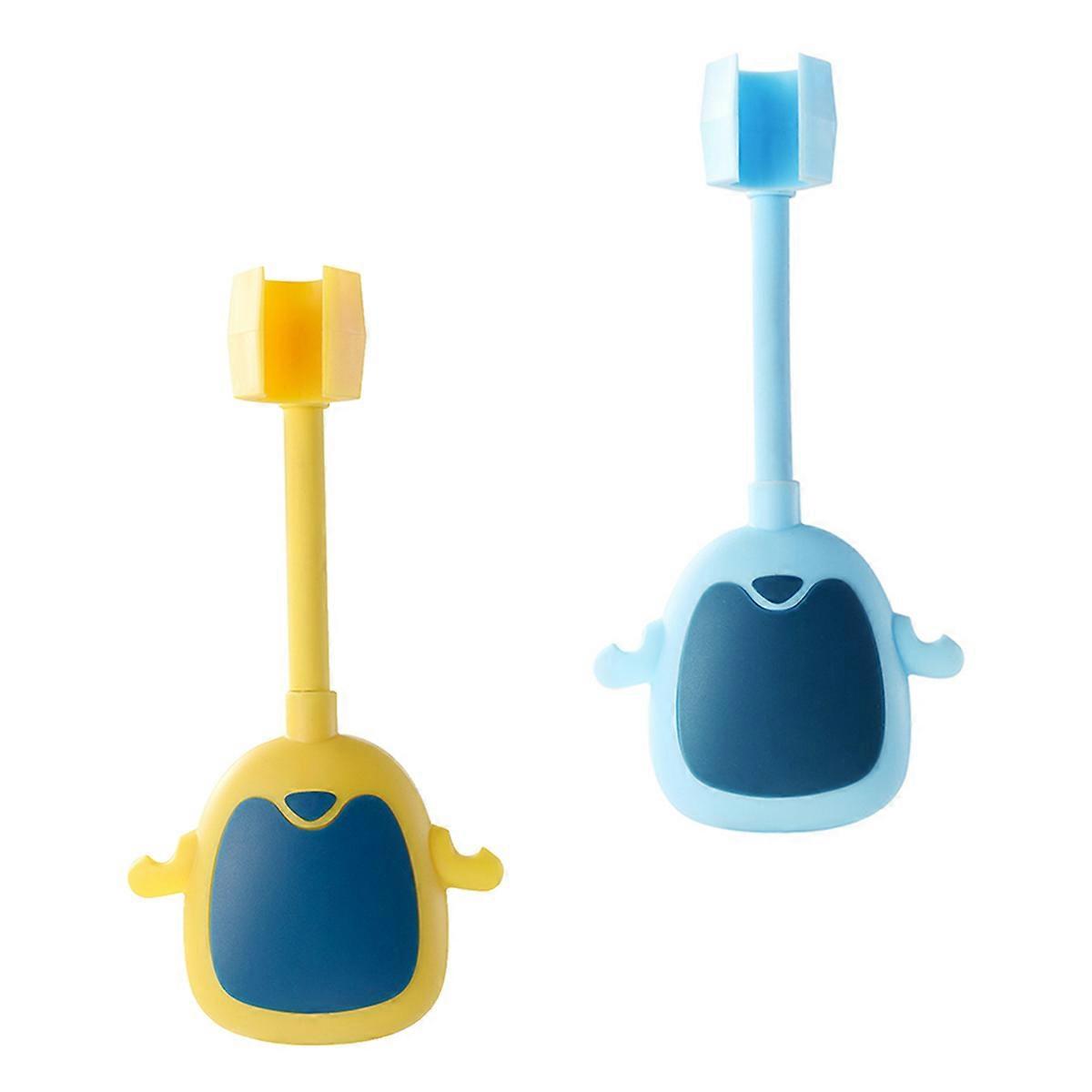 2pcs Shower Head Holder Sticky Shower Rack Universal Shower Fixing Base