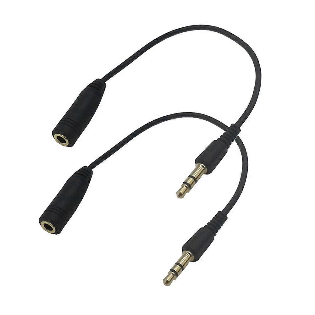 Audio Extension Cable 17cm Black For Audio Enthusiasts Rectangular Shape 1Pcs