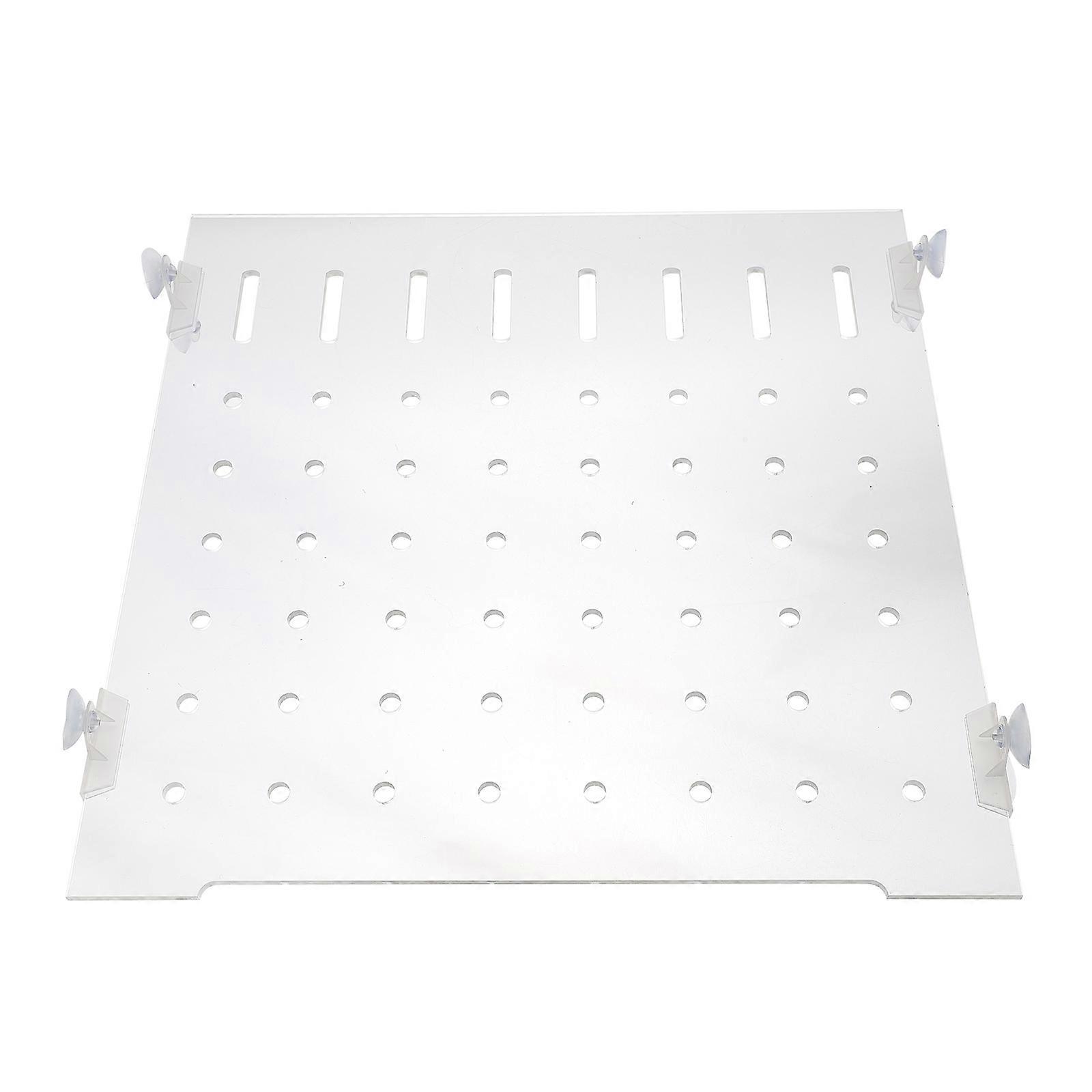 Acrylic Aquarium Isolation Plate with Fixing Clips – Thick Fish Tank Segregation Board for Safe and Tool Separation