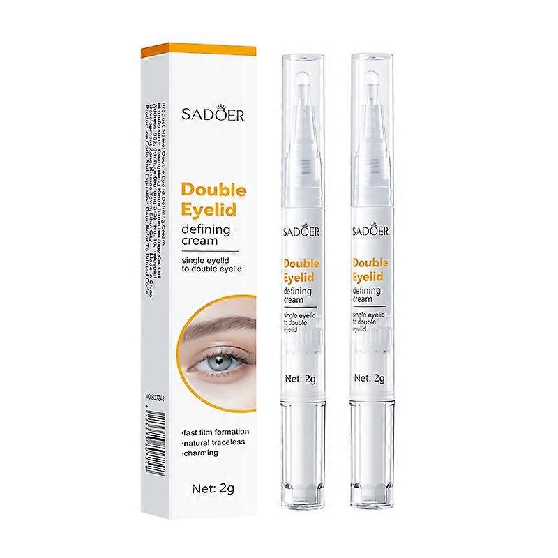 Double Eyelid Glue, Double Eyelid Pen, Long Lasting Adhesive, Natural Invisible Waterproof Double Eyelid Glue, Double Eyelid Styling Cream