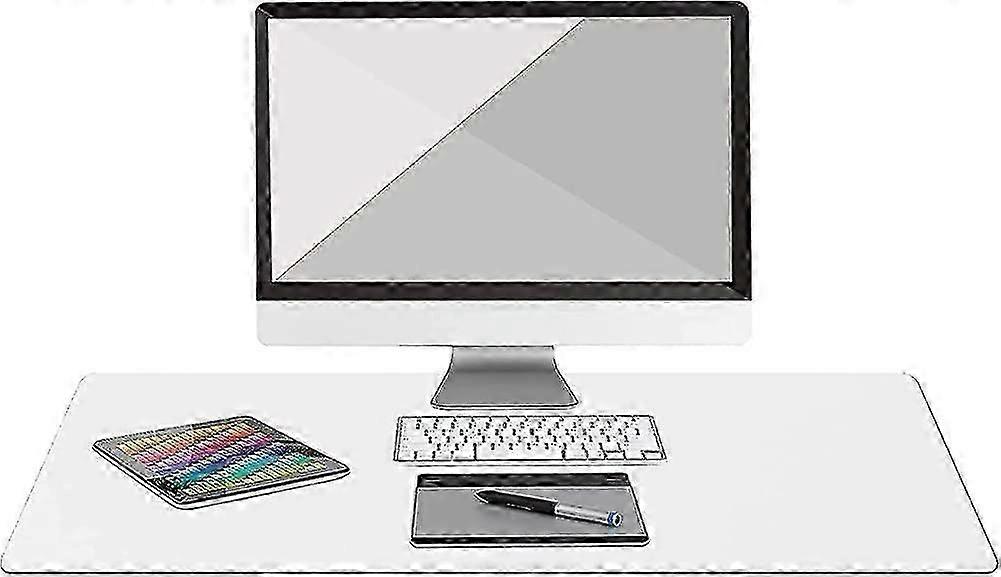 Large PU Leather Desk Mat with Blotter Protector for Office & Home Use