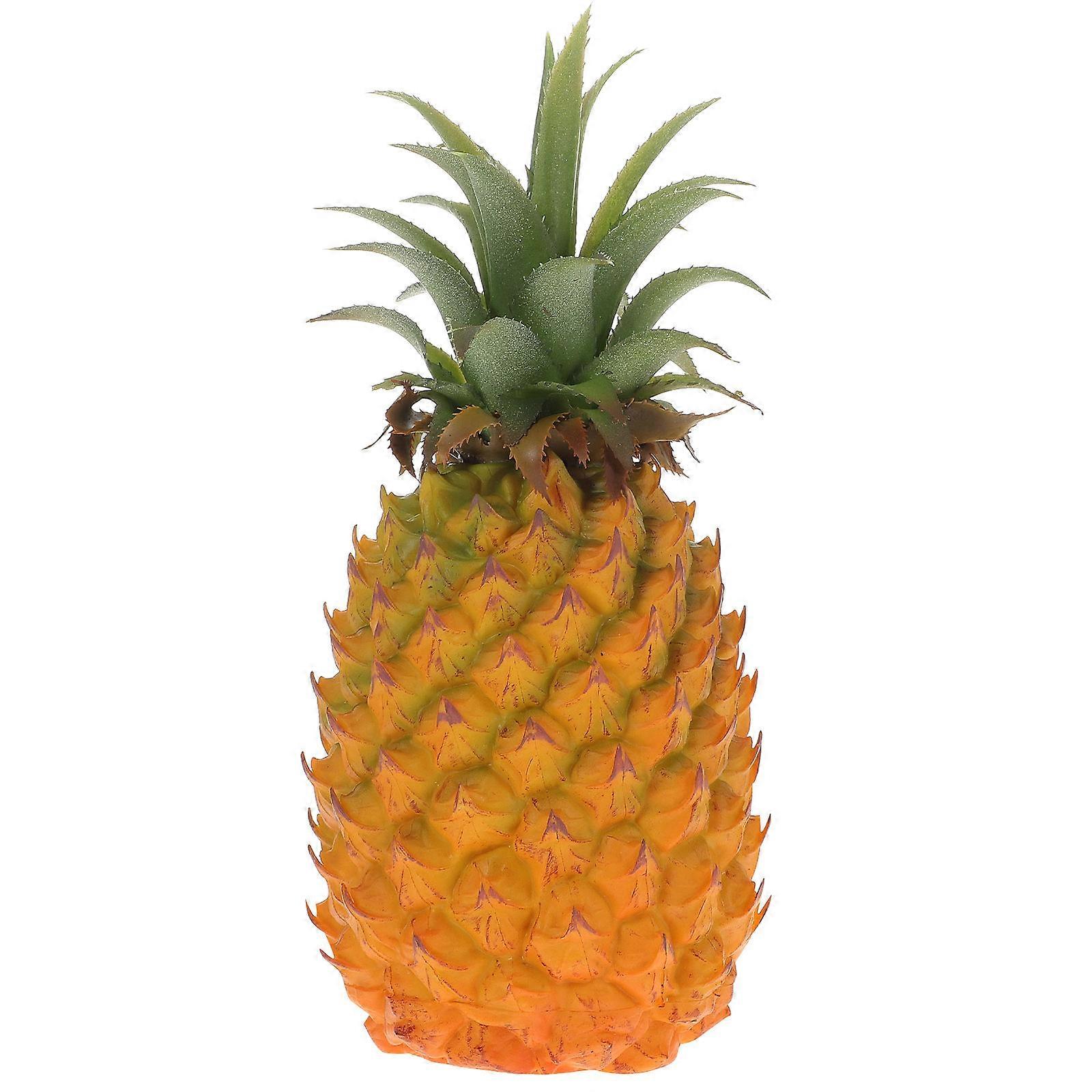 Decorative Artificial Fruit Pineapple Figurine Simulation Item Perfect For Food Shop And Home Use 1Set