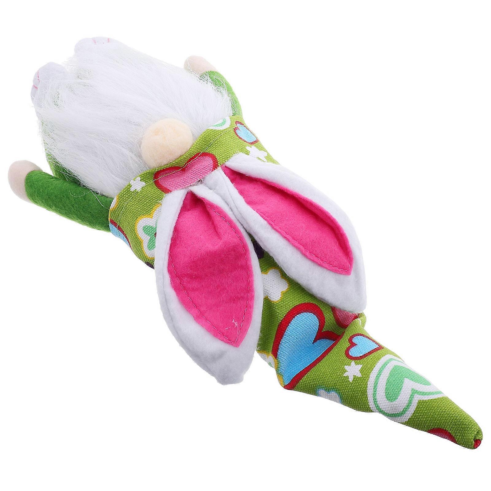 Bunny Table Centerpieces Easter Bunny Dwarf Holding Carrot For Office Decor Item Cute Design 1Set