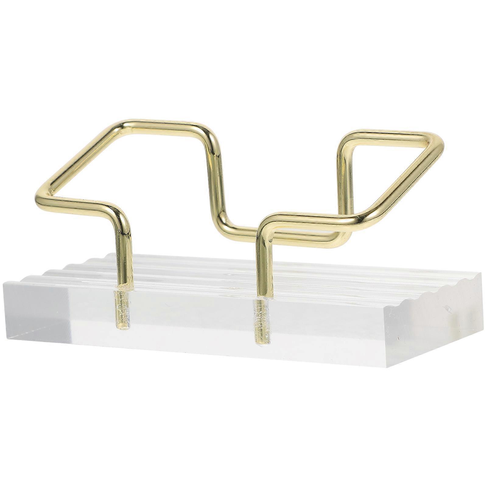 Sturdy Transparent Business Card Holder for Desk Organization – Sleek Stand for Easy Access at Home or Office