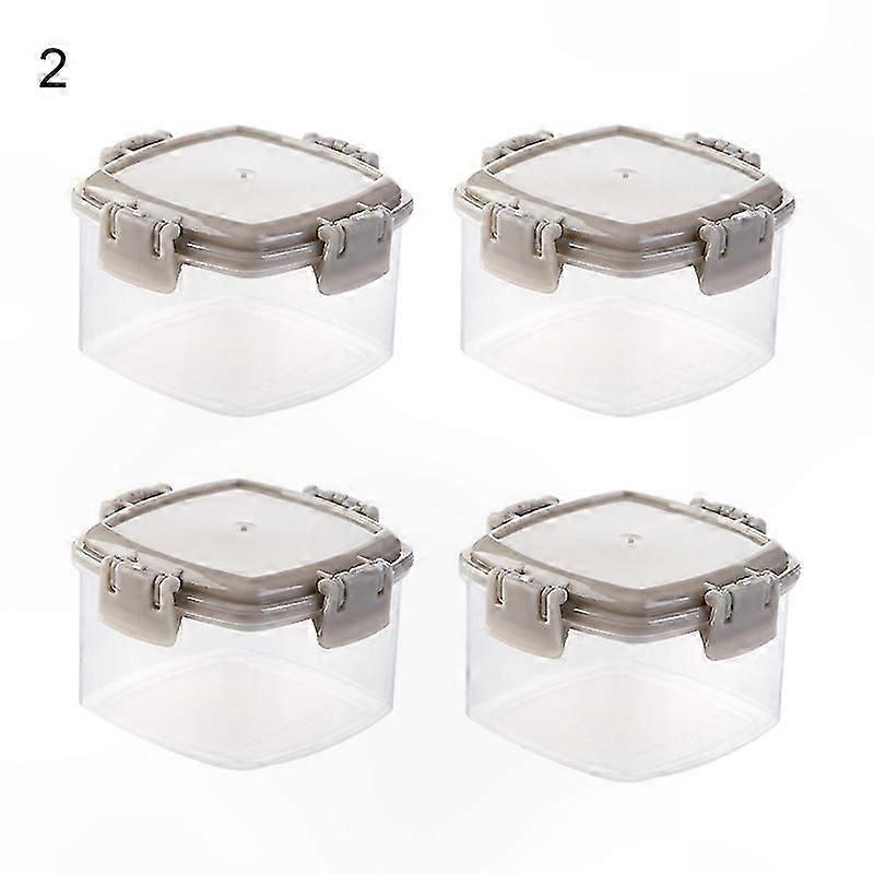 4-Pack Transparent PP Spice Jars with Airtight Seal for Restaurant Use