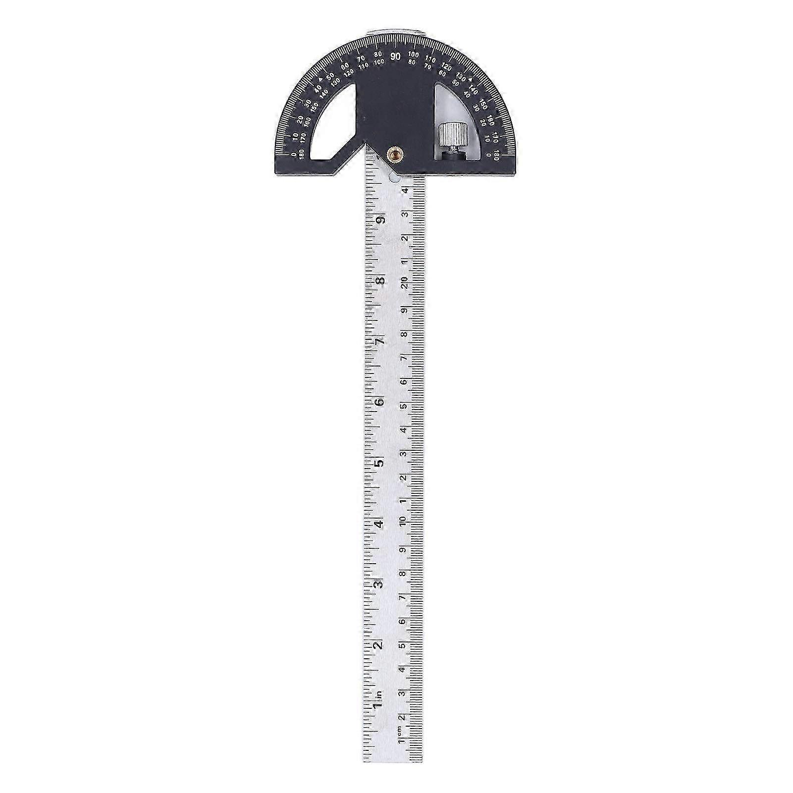 12-Inch Angle Protractor Carpentry Ruler for Woodworking - Precision Edge Measurement & Scribing Tool for Accurate Cuts