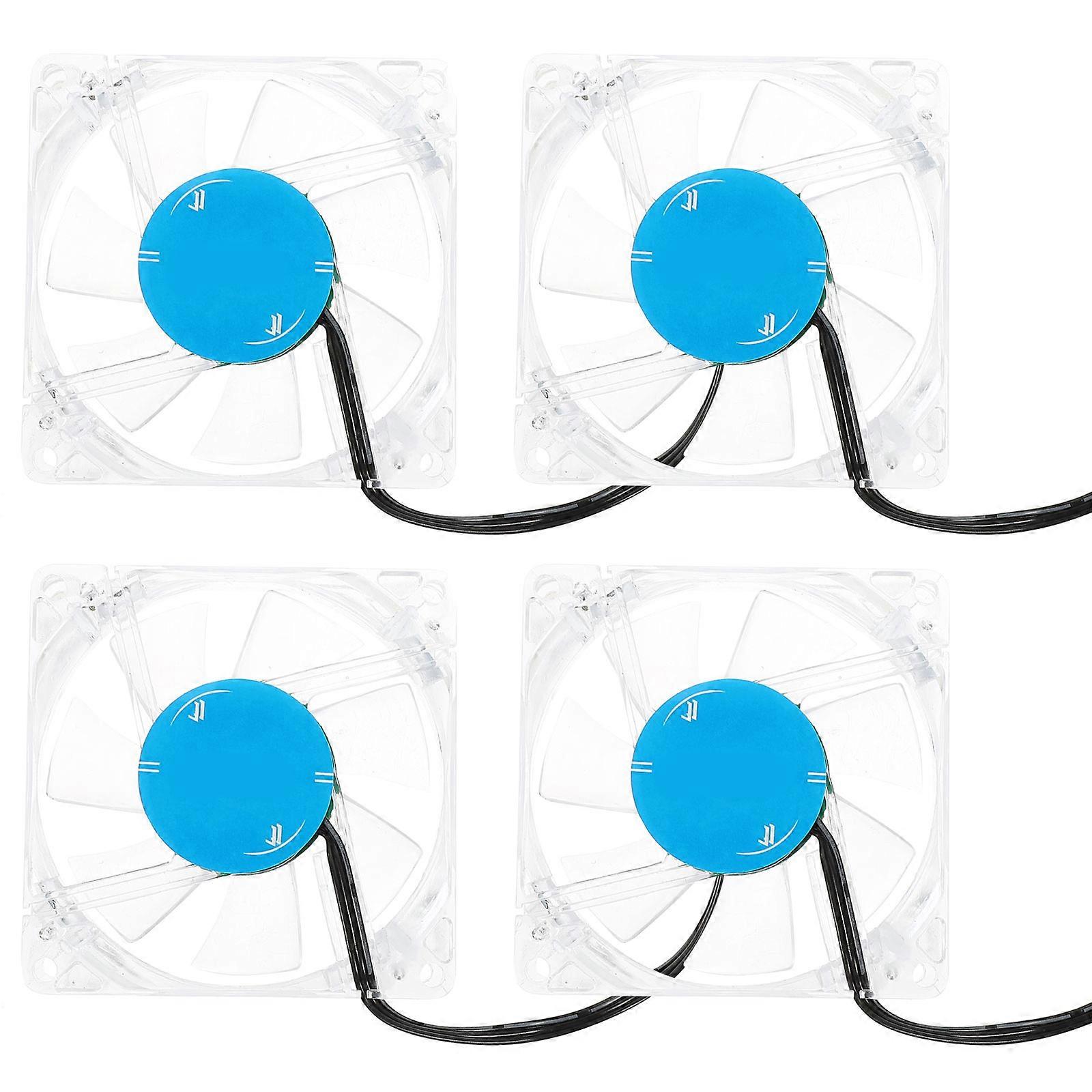 Computer Cooler 80mm Blue Led Lighting 3.1×3.1×1in