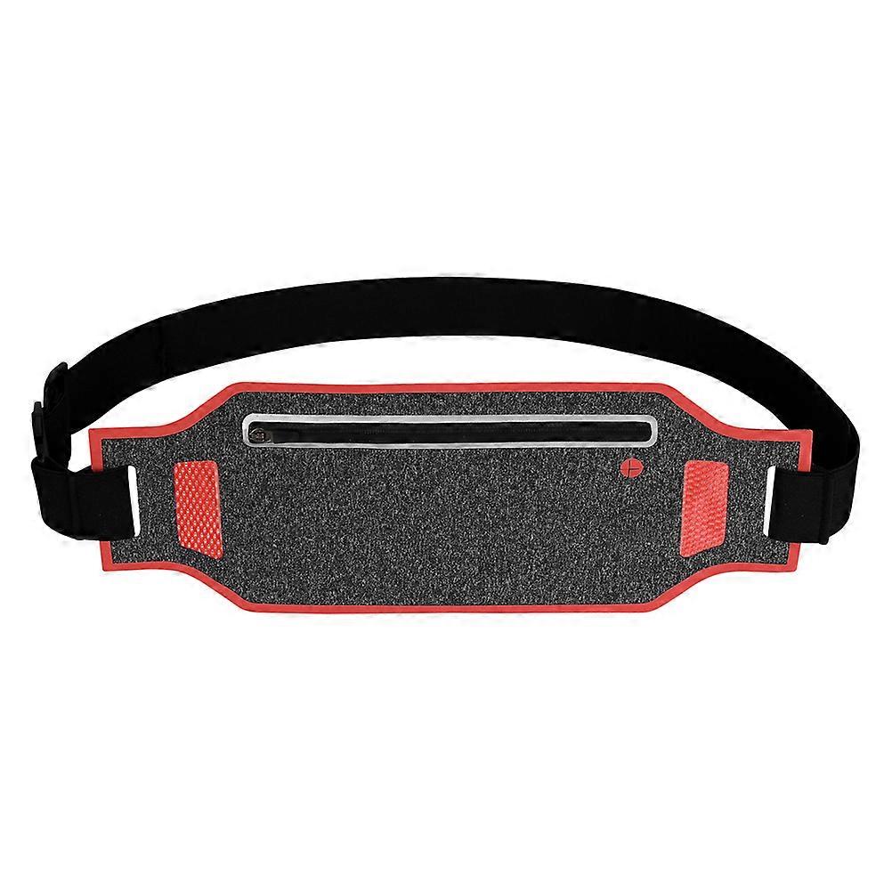 Sports Ultrathin Pockets with Elastic Adjustable Waistband for Running in Black Made of Fits Most Well