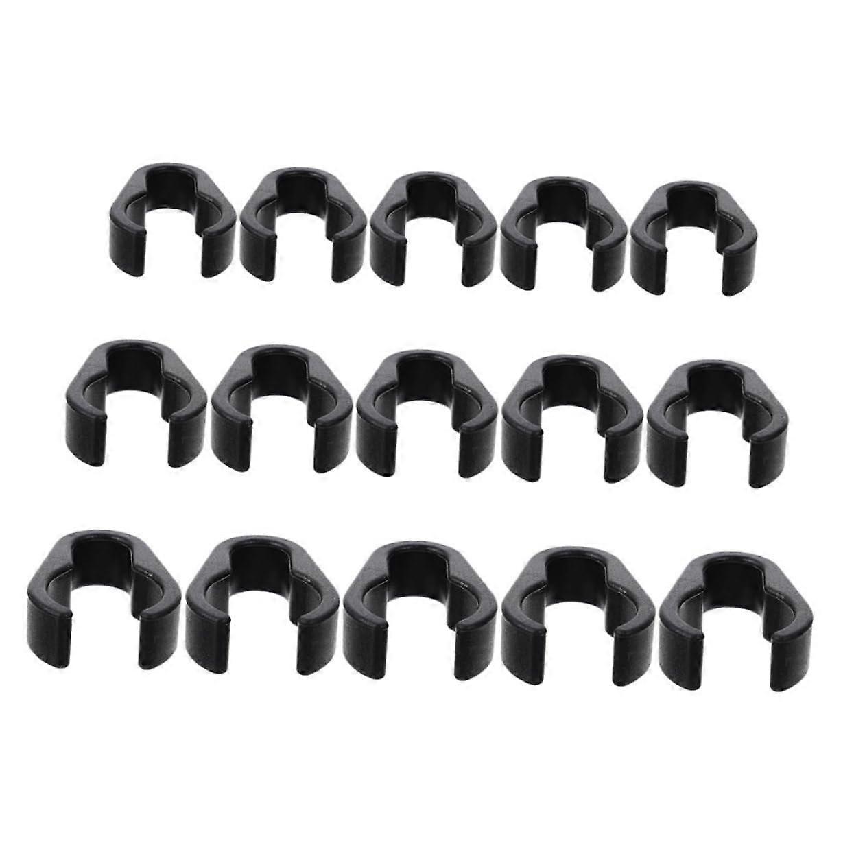 Microphone Cable Clips 15-Piece Set for Universal Stands Durable Easy to Use Fits Most Stands for KTV and Podcasts